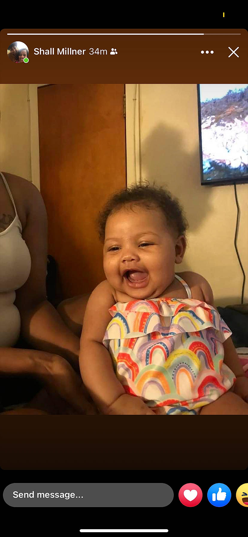 Naomi Reign is registered to the contest to win money with this photo: baby_toddler_clothing, cheek, chin, comfort, facial_expression, finger, fun, hairstyle, happy, human, iris, lip, mouth, nose, organ, person, shoulder, skin, smile, standing