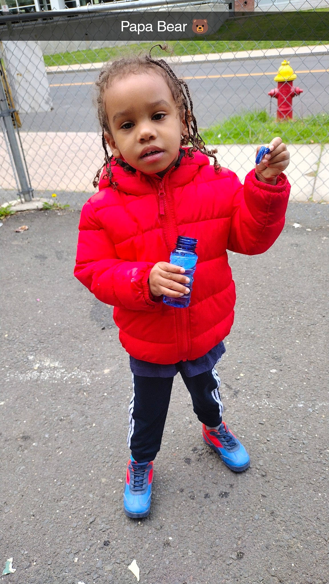 Prince joined the competition — help win amazing prizes! baby, baby_toddler_clothing, child, electric_blue, eye, face, fun, gesture, grass, happy, head, jacket, leisure, person, plant, recreation, shoe, sleeve, smile, sneakers