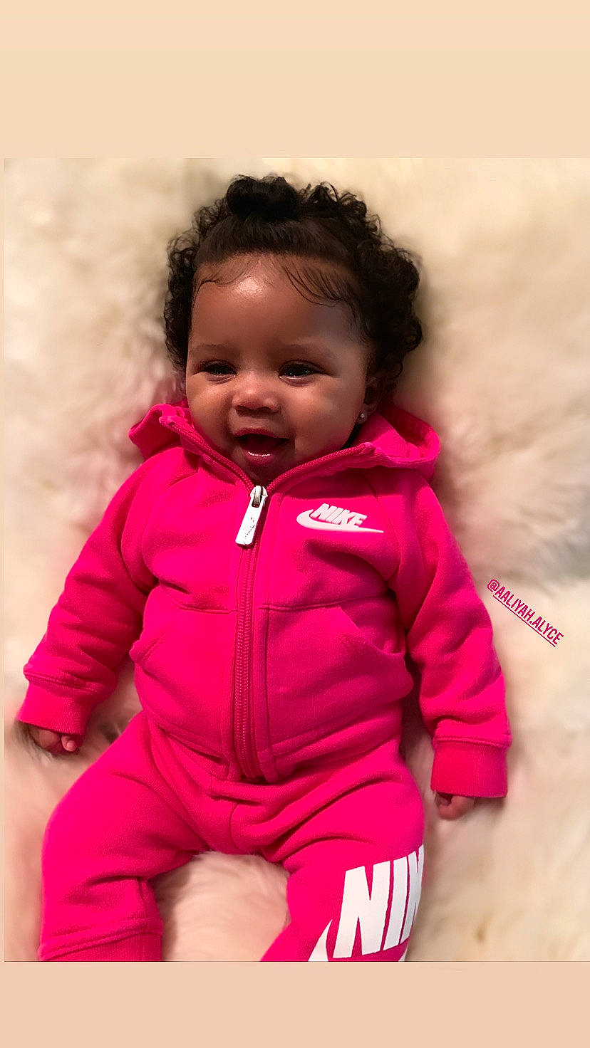 Aaliyah joined the competition — help win amazing prizes! baby, baby_toddler_clothing, cheek, child, child_model, hood, hoodie, jacket, magenta, outerwear, person, pink, skin, sleeve, smile, toddler