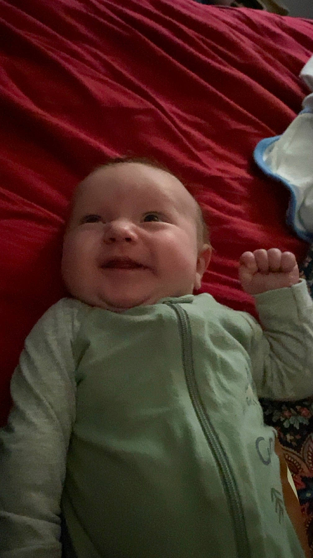 Isaiah Asher Hughes joined the competition — help win amazing prizes! baby, cheek, comfort, eye, facial_expression, finger, gesture, hairstyle, happy, human_body, iris, joy, lip, mouth, nose, person, skin, sleeve, smile, standing