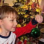Roman is registered to the contest to win money with this photo: child, boy, christmas_tree, ornament, holiday, decorations, lights, smile, indoor, toy, spiderman, celebration, festive, red_sleeves, green_ball, holiday_spirit, carpet, present, holiday_decoration, happy