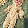 Margo joined the competition — help win amazing prizes! baby, infant, smiling, onesie, headband, blanket, bed, cute, happy, child, face, lying_down, soft, cozy, comfortable, indoor, portrait, wearing_clothes, footwear, babywear