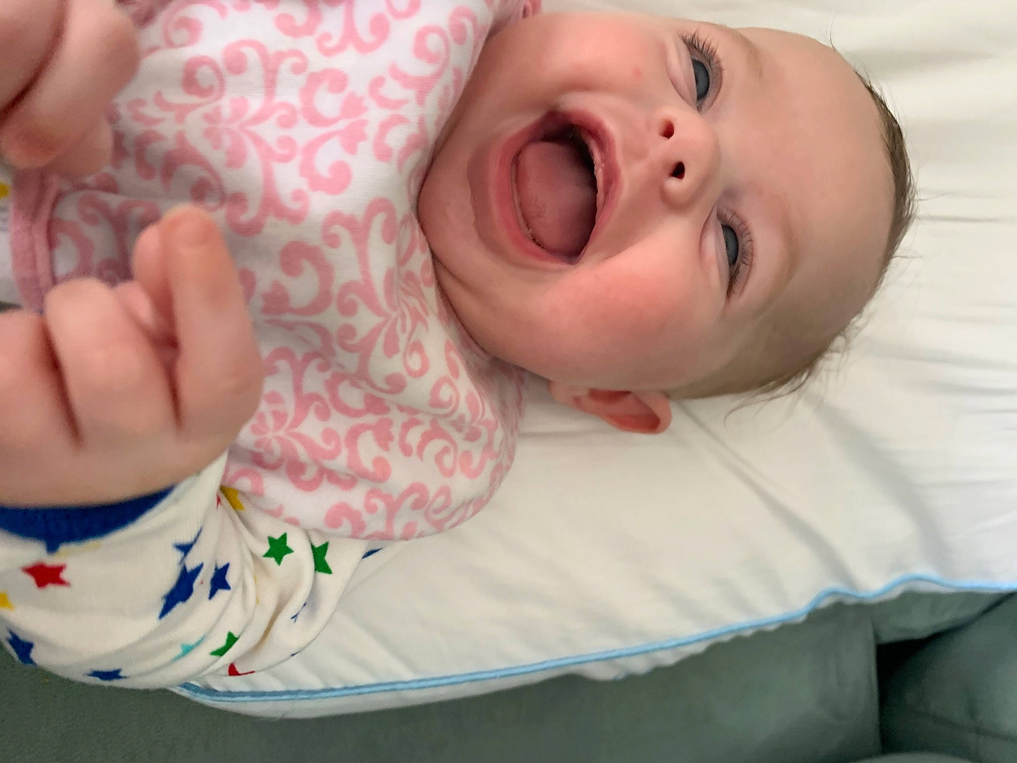 Esme joined the competition — help win amazing prizes! baby, bedtime, cheek, child, chin, eye, facial_expression, lip, mouth, nose, person, skin, smile, toddler