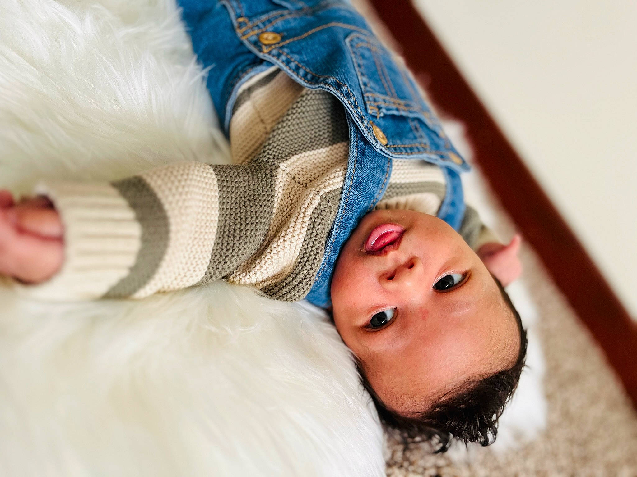 Jaxton joined the competition — help win amazing prizes! abdomen, baby, baby_sleeping, bed_sheet, bedding, bedtime, child, comfort, couch, eyelash, fashion_accessory, fur, happy, linens, nap, person, portrait_photography, room, sleep, textile