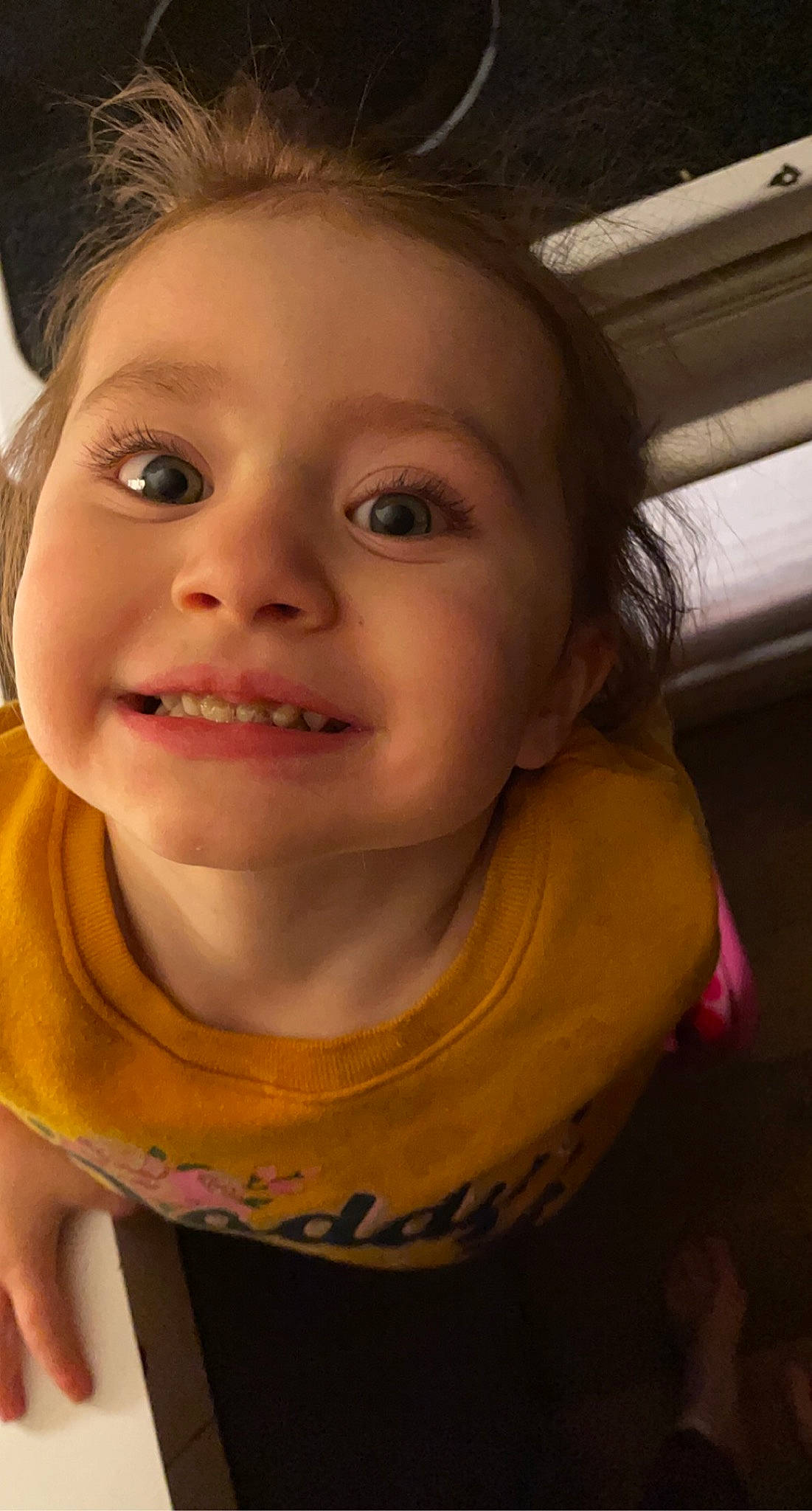 Chloe is registered to the contest to win money with this photo: cheek, chin, ear, eye, eyebrow, eyelash, flash_photography, forehead, hair, human_body, iris, jaw, joy, lip, mouth, neck, nose, person, skin, sleeve