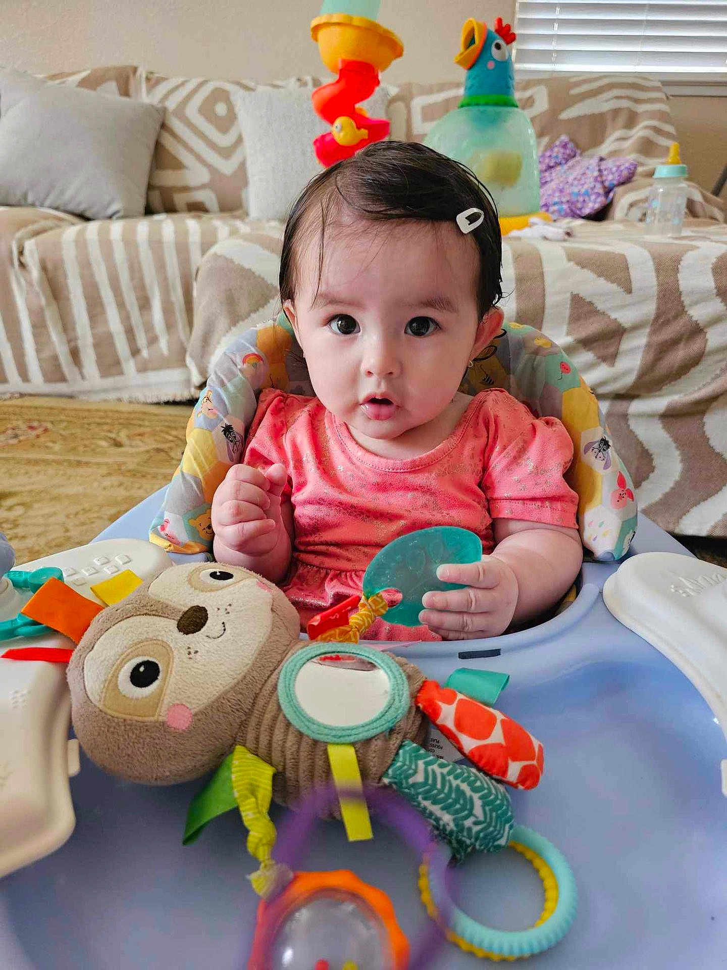 Alexandria joined the competition — help win amazing prizes! architecture, baby, building, coffeetable, couch, cushion, face, furniture, head, homedecor, indoors, livingroom, people, person, photography, portrait, room, sitting, text, toy