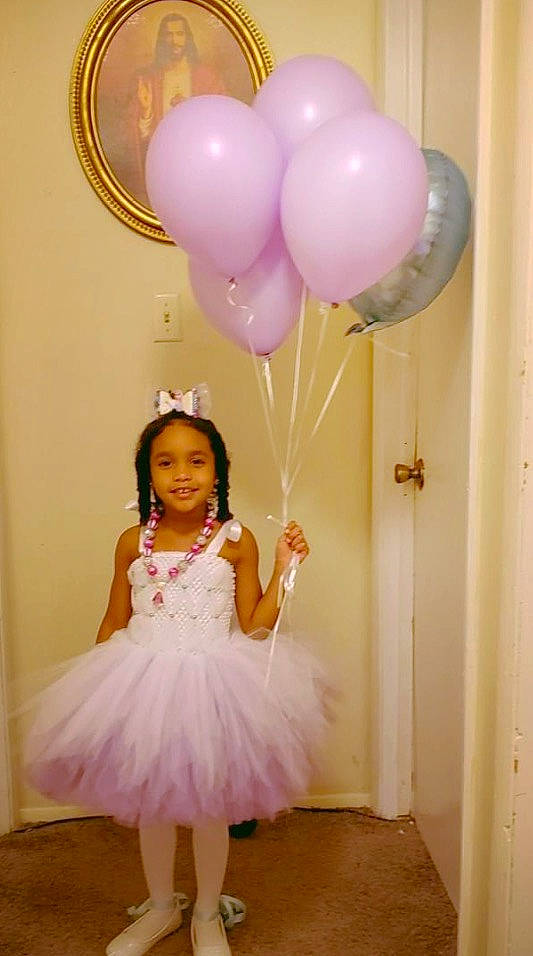 Renee is registered to the contest to win money with this photo: baby_toddler_clothing, ballet_tutu, balloon, beauty, blurred, day_dress, dress, embellishment, event, facial_expression, fun, happy, joy, magenta, party_supply, person, photograph, pink, ruffle, smile