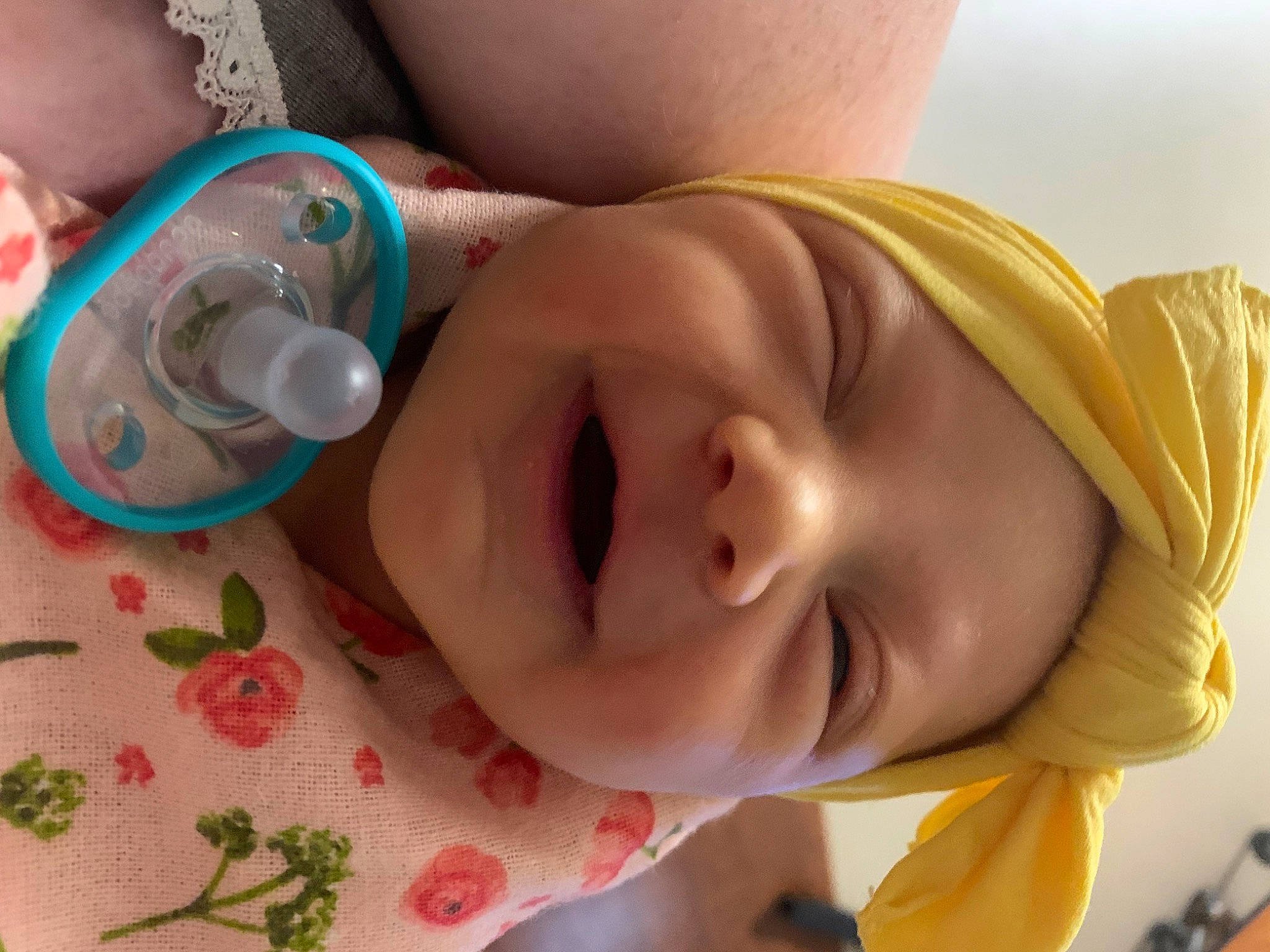 Stevie Rhiannon joined the competition — help win amazing prizes! baby, baby_laughing, baby_toddler_clothing, cheek, ear, eye, eyebrow, eyelash, facial_expression, finger, happy, headgear, iris, lip, mouth, neck, nose, person, skin, smile