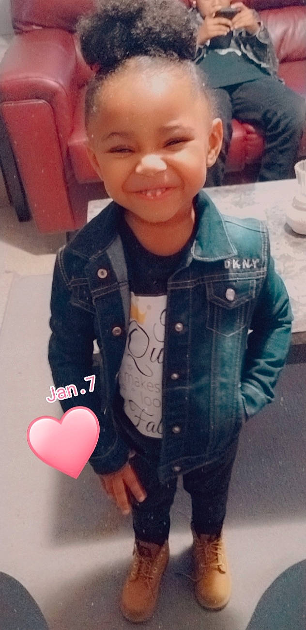 Dalila joined the competition — help win amazing prizes! baby_toddler_clothing, blazer, cheek, child, cool, denim, face, fashion, happy, head, jacket, joy, mouth, nose, person, shoulder, skin, sleeve, smile, standing