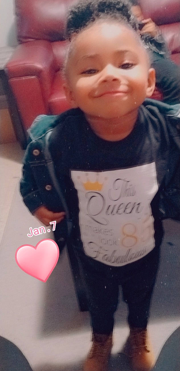 Dalila joined the competition — help win amazing prizes! baby, baby_toddler_clothing, cheek, child, cool, electric_blue, finger, fun, happy, head, joy, mouth, organ, outerwear, person, skin, sleeve, smile, standing, t_shirt