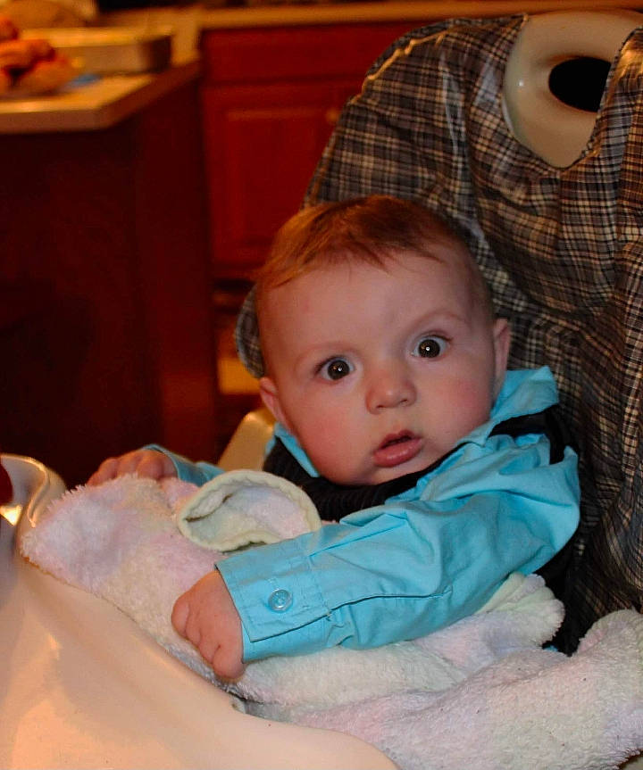 Colson joined the competition — help win amazing prizes! baby, cheek, child, eye, iris, person, skin, toddler