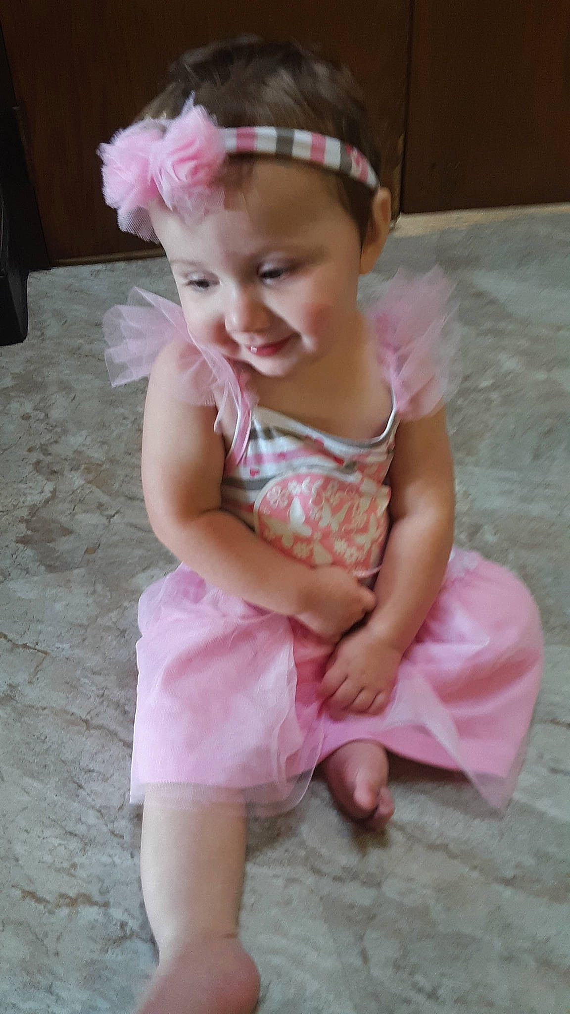Aryah joined the competition — help win amazing prizes! baby, baby_toddler_clothing, cheek, child, hair_accessory, headband, headgear, joy, person, pink, skin, smile, toddler