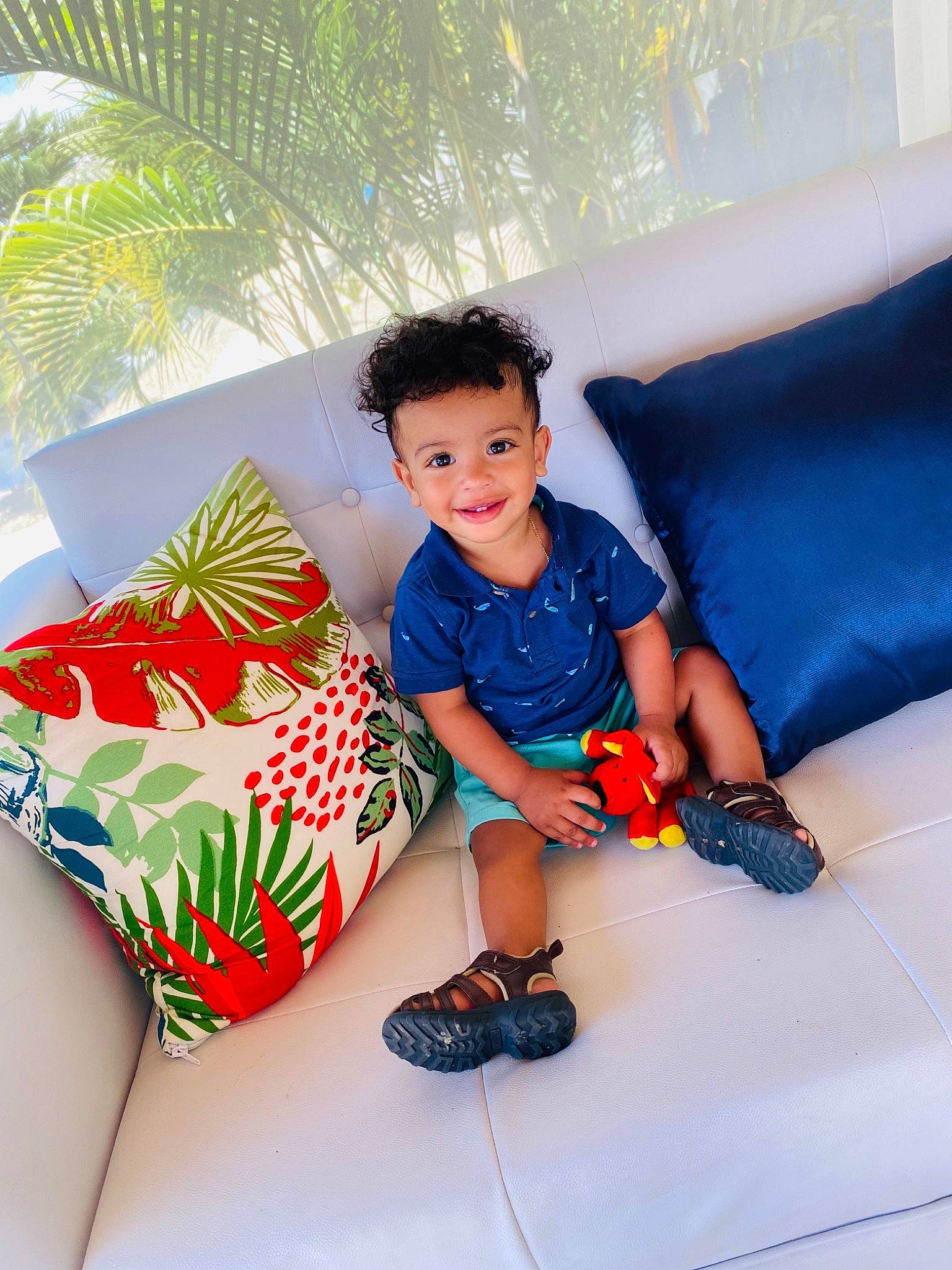 Dariel is registered to the contest to win money with this photo: child, fictional_character, fun, furniture, games, joy, leisure, person, plant, play, recreation, red, room, textile, toddler, vacation