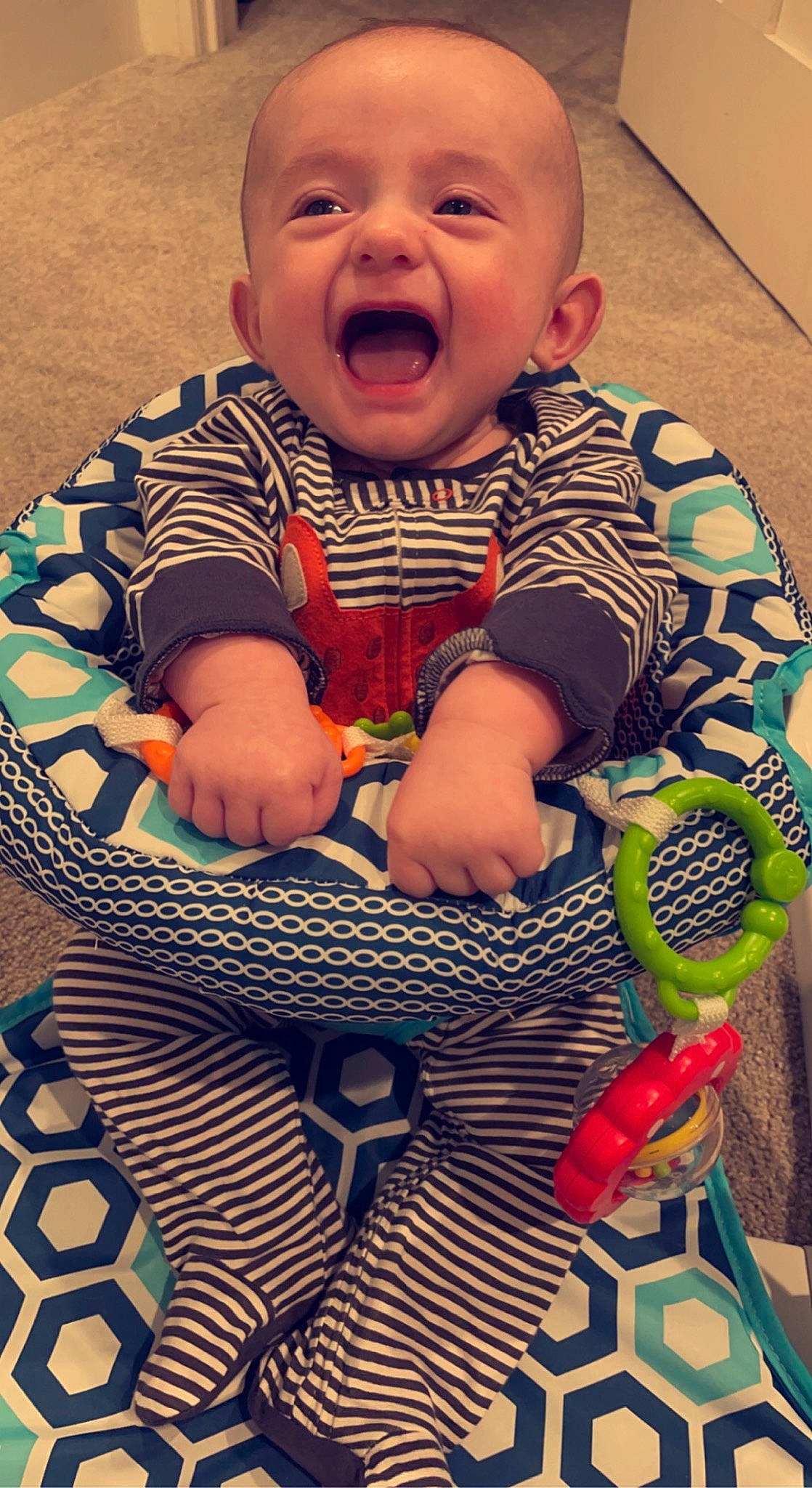 Leonardo joined the competition — help win amazing prizes! arm, baby, baby_products, baby_toddler_clothing, blue, cheek, child, comfort, cool, green, happy, infant_bed, iris, linens, pattern, person, photograph, sleeve, snapshot, textile