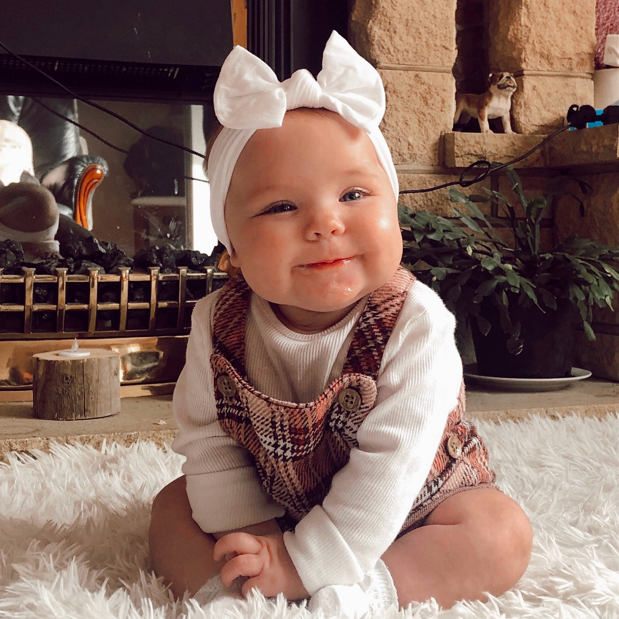 Emi joined the competition — help win amazing prizes! baby, baby_toddler_clothing, child, cool, costume_hat, dress, flash_photography, flowerpot, fun, happy, headgear, headpiece, headwear, houseplant, joy, organ, person, plant, skin, sleeve