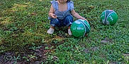 Anayelíz joined the competition — help win amazing prizes! child, toddler, soccer_ball, grass, outdoor, house, car, trees, daylight, playing, green, clothing, sneakers, person, nature, yard, summer, recreation, sports, fun