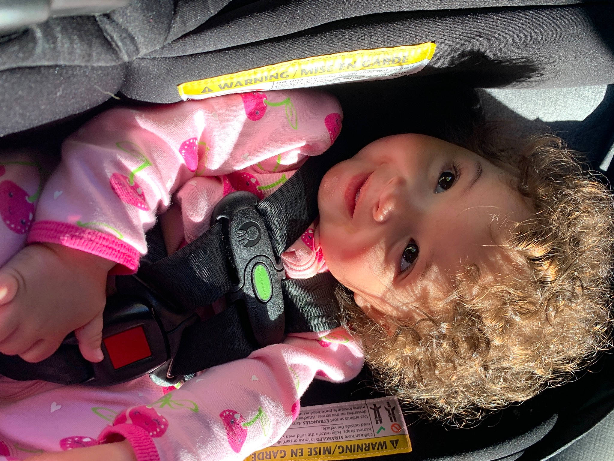 Michele is registered to the contest to win money with this photo: baby, baby_toddler_clothing, cap, cheek, child, eyelash, finger, fun, happy, hat, headgear, lip, mouth, nail, nose, person, pink, skin, smile, thumb