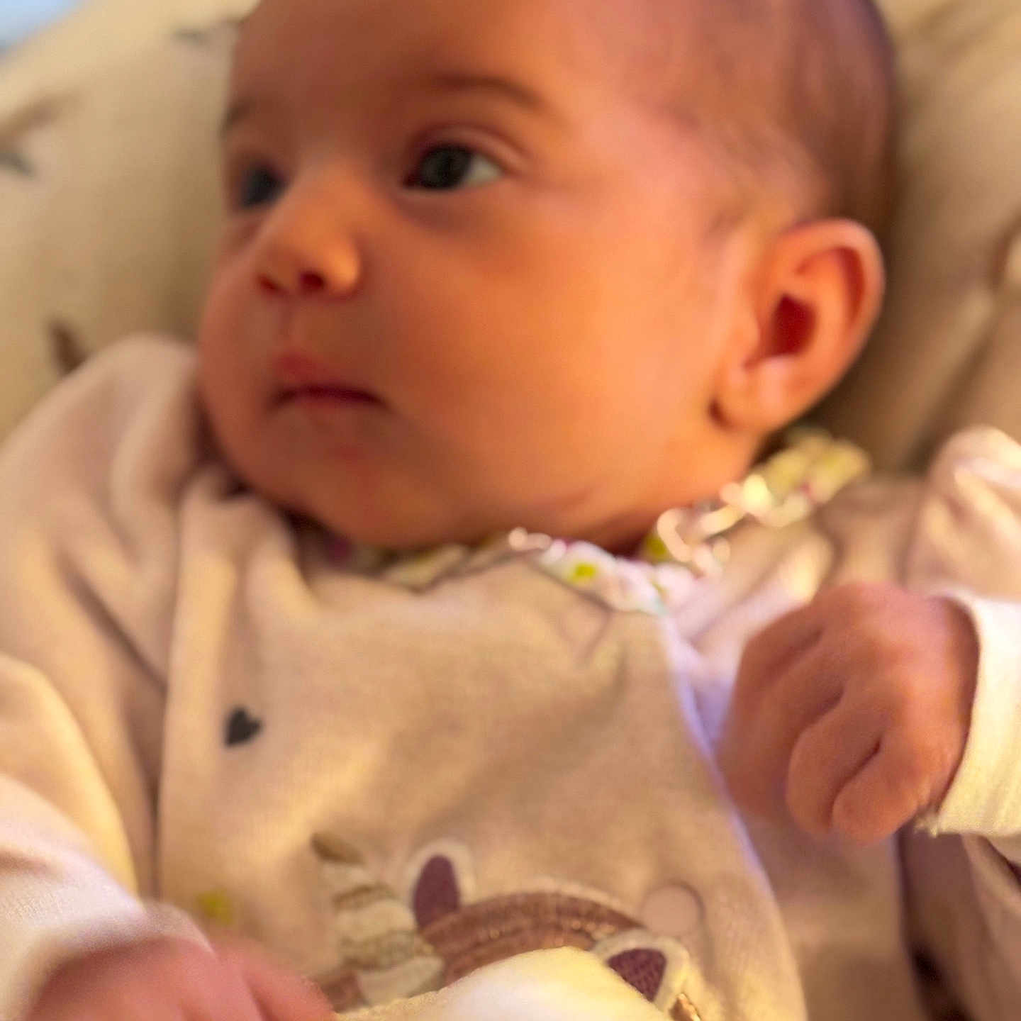 Matéa participe au concours pour gagner de l'argent avec cette photo : baby, blanket, child, clothing, cozy, cute, ears, expression, eyebrows, fabric, face, hand, indoors, infant, newborn, portrait, skin, sleeves, soft_light, warm