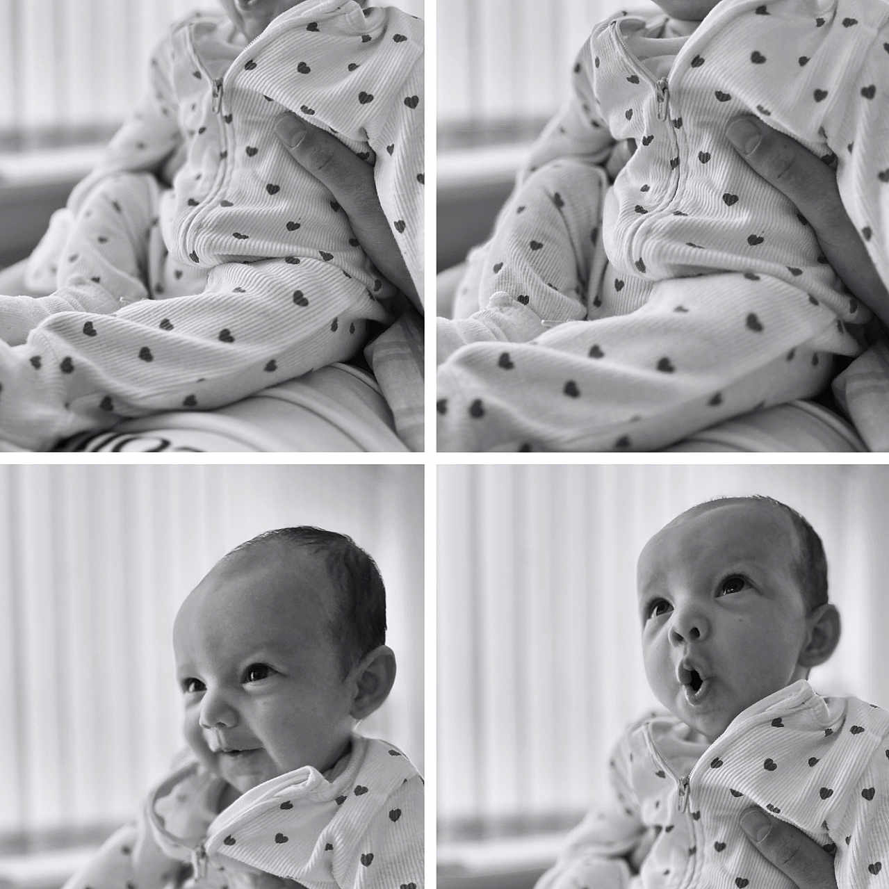 Riley joined the competition — help win amazing prizes! art, baby, bodypart, clothing, collage, crib, face, finger, furniture, hand, head, homedecor, infantbed, linen, newborn, pajamas, pattern, person, photography, portrait