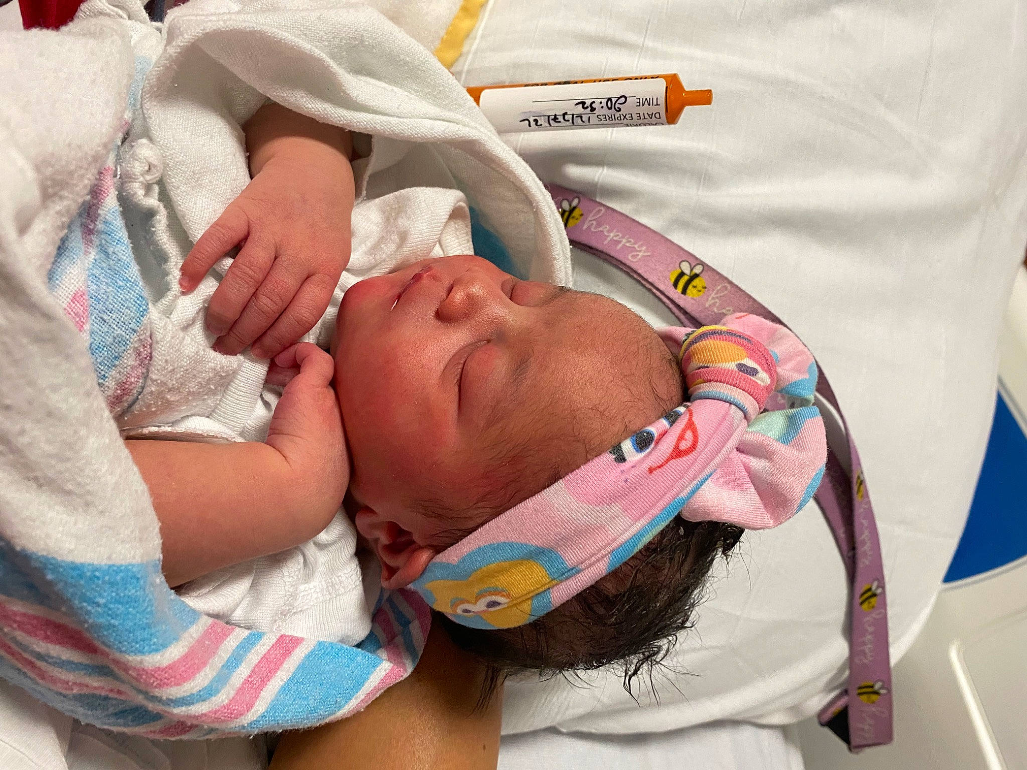 Kendall joined the competition — help win amazing prizes! baby, baby_products, baby_toddler_clothing, birth, child, comfort, event, eyelash, happy, hat, health_care, hospital, linens, nap, person, room, service, skin, sleep, textile