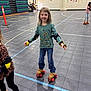 accessories, bag, boy, child, clothing, face, female, footwear, girl, handbag, head, jeans, male, pants, person, rollerskating, shoe, skating, sport