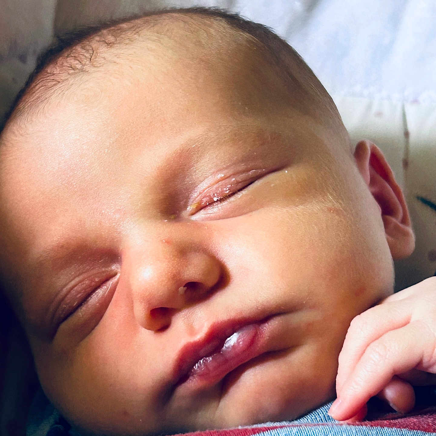 Jaxyn Flores is registered to the contest to win money with this photo: baby, bodypart, face, finger, hand, head, newborn, person, photography, portrait, skin, sleeping