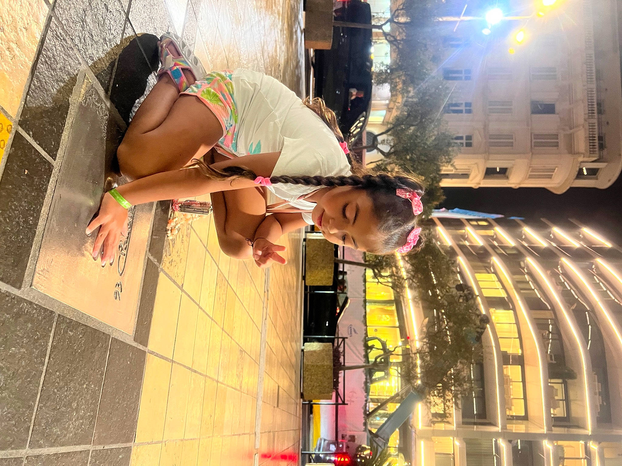 Jasmine participe au concours pour gagner de l'argent avec cette photo : abdomen, barechested, brassiere, chest, city, event, eyewear, fun, human_leg, leisure, pedestrian, person, public_event, road, street, sunglasses, swimwear, thigh, trunk, undergarment