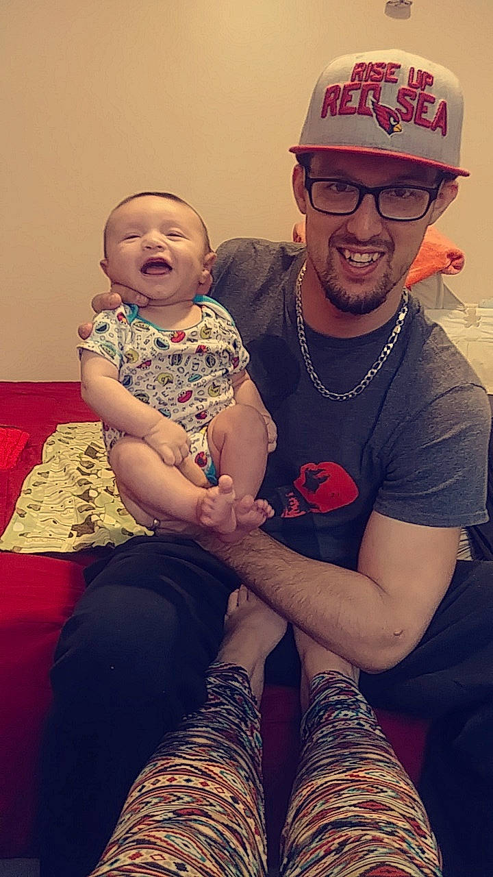 Lucius joined the competition — help win amazing prizes! arm, child, daughter, eyewear, family, fashion_accessory, fun, glasses, happy, headwear, joy, leg, people, person, selfie, sitting, smile, t_shirt, tattoo, toddler