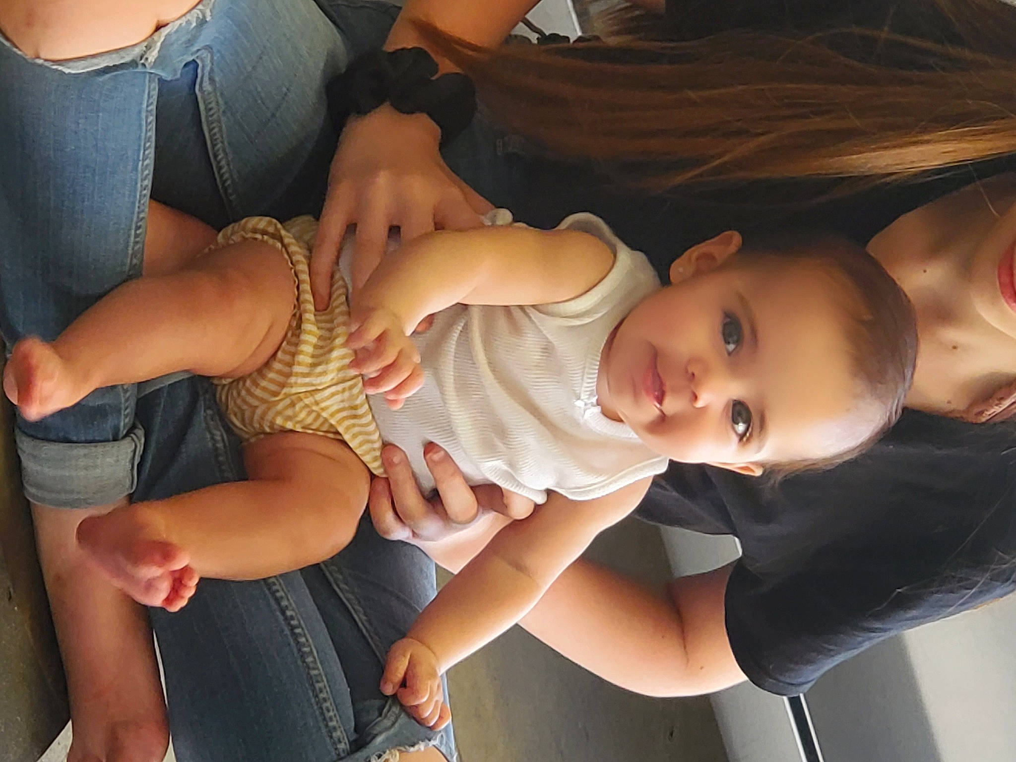 Paisley joined the competition — help win amazing prizes! baby, baby_toddler_clothing, child, dress, finger, flash_photography, fun, happy, hat, joint, knee, lap, leg, mouth, muscle, person, shorts, skin, thigh, toddler