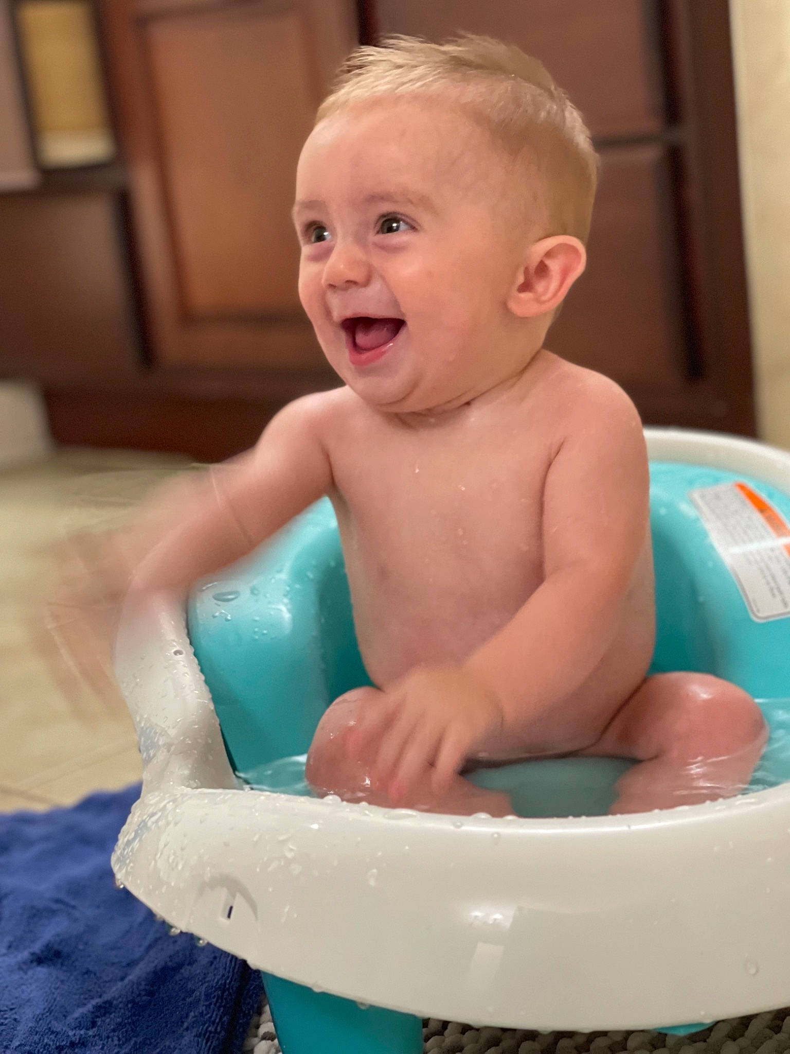 Matthias joined the competition — help win amazing prizes! baby, baby_bathing, baby_products, bathing, cheek, chest, face, facial_expression, finger, fun, hairstyle, happy, head, human_body, leisure, mouth, person, skin, smile, thumb