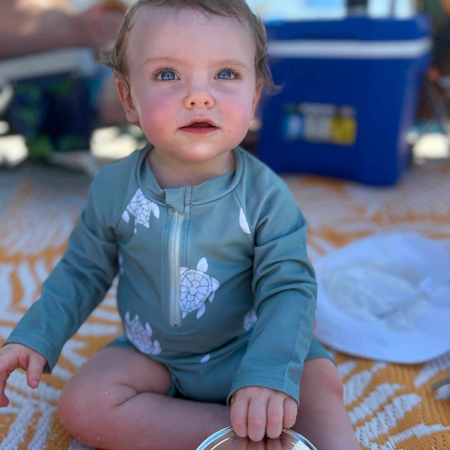 Jaxon joined the competition — help win amazing prizes! baby, bodypart, cream, cutlery, dessert, face, finger, food, furniture, hand, happy, head, icecream, jar, person, photography, portrait, sitting, smile, spoon