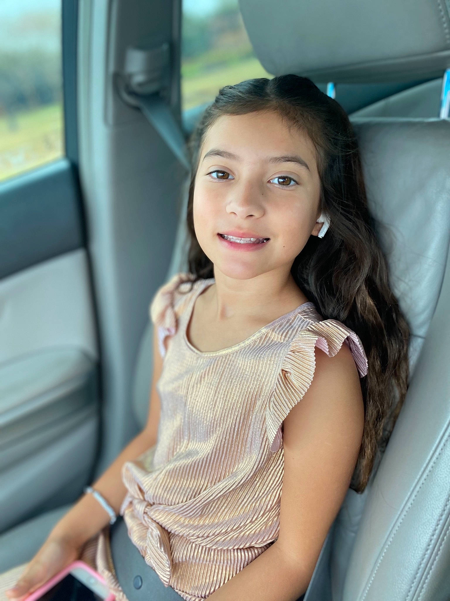 Evangeline joined the competition — help win amazing prizes! automotive_design, automotive_exterior, black_hair, chin, cool, eyebrow, face, flash_photography, happy, joy, leisure, long_hair, motor_vehicle, person, shoulder, skin, smile, summer, thigh, vehicle_door