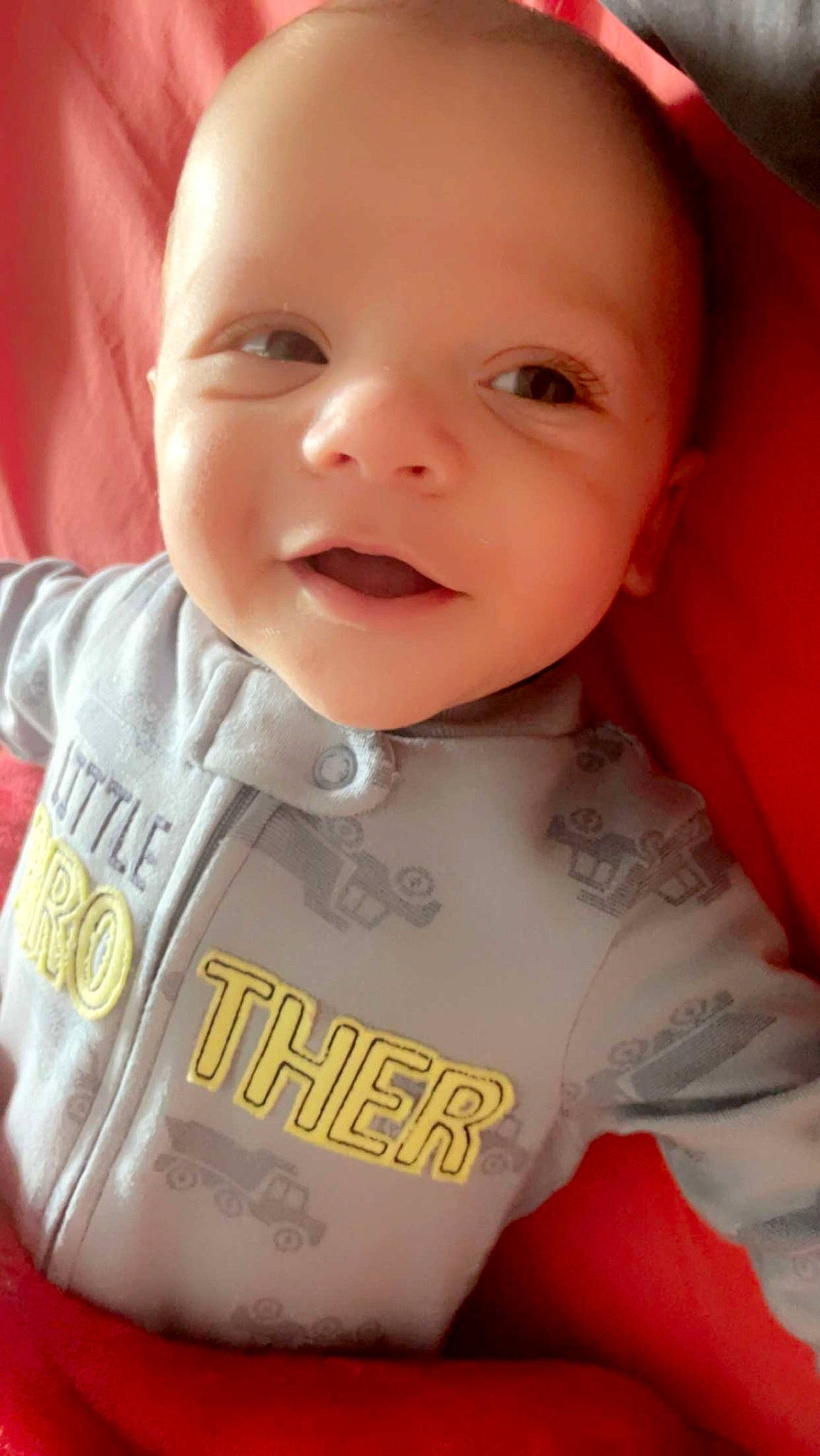 Loki joined the competition — help win amazing prizes! baby, baby_toddler_clothing, cheek, child, chin, eyebrow, eyelash, facial_expression, happy, iris, lip, mouth, neck, nose, person, pink, skin, sleeve, smile, t_shirt