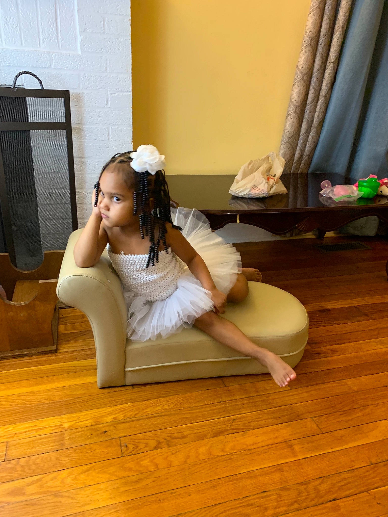 Brelynn is registered to the contest to win money with this photo: dress, floor, flooring, hardwood, laminate_flooring, leg, long_hair, person, sitting, wedding_dress, wood_flooring