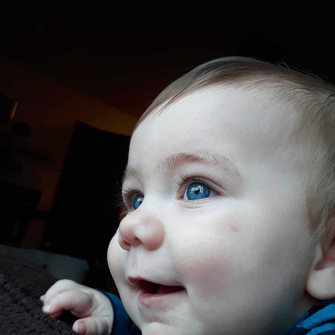 Onyx is registered to the contest to win money with this photo: blue, boy, cheek, child, ear, eye, face, girl, head, human, human_body, infant, mouth, nose, organ, person, portrait_photography, skin, smile, toddler
