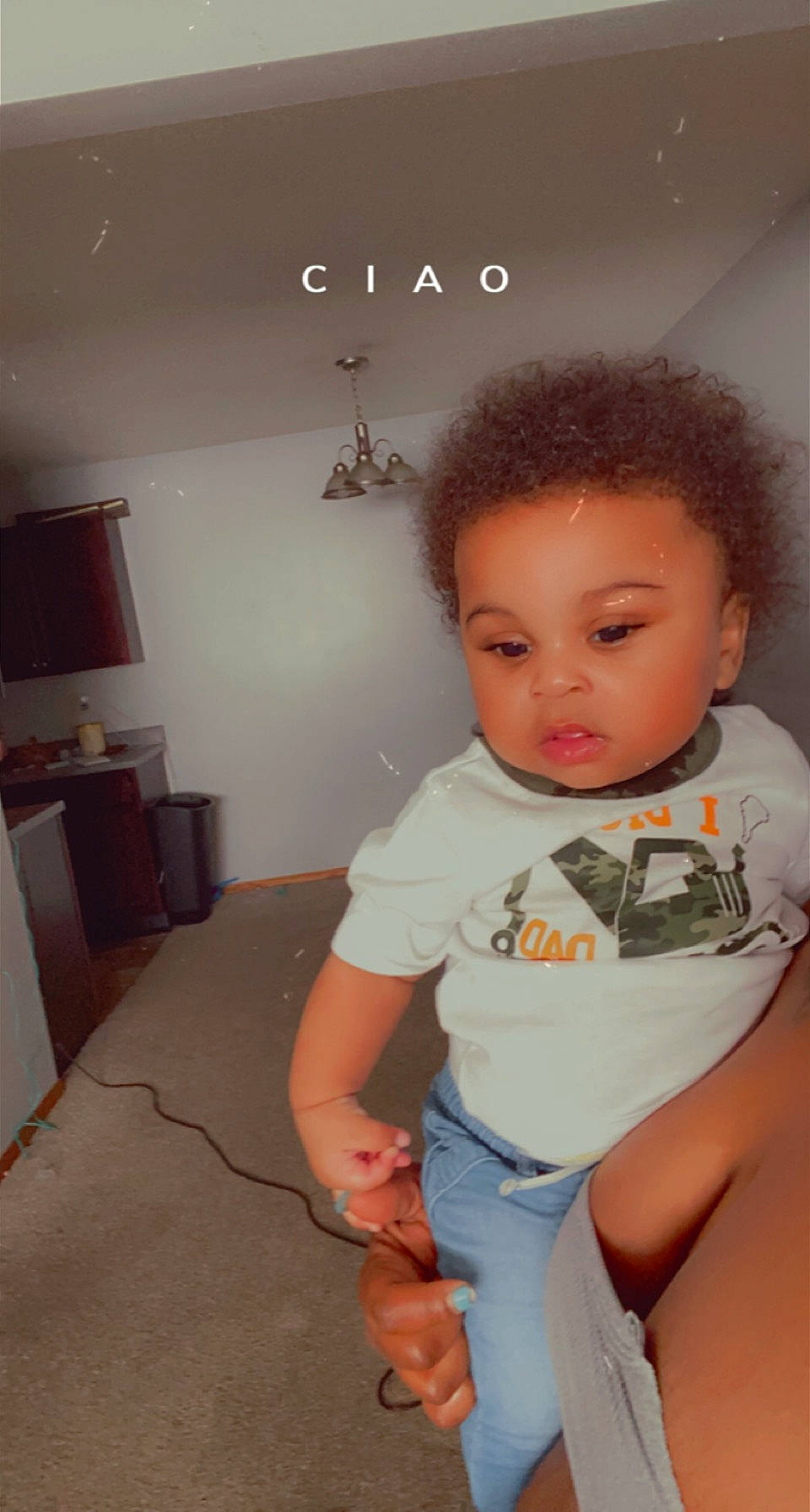 Juelz joined the competition — help win amazing prizes! baby_toddler_clothing, cheek, chest, child, elbow, flooring, fun, happy, home_appliance, human_leg, knee, neck, person, room, sitting, sleeve, standing, t_shirt, thigh, toddler