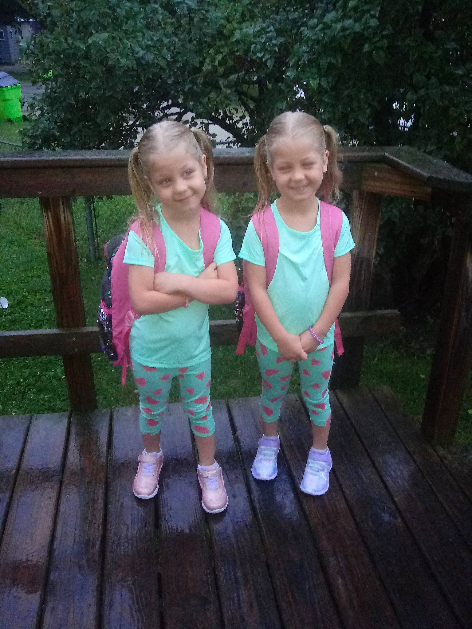 Kalleigh And Emaleigh is registered to the contest to win money with this photo: child, joy, leisure, person, style, summer, vacation