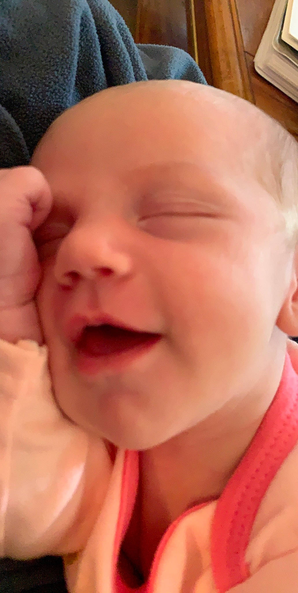 Emmalynn joined the competition — help win amazing prizes! baby, baby_making_funny_faces, cheek, child, chin, close_up, ear, eye, eyebrow, face, facial_expression, forehead, hand, head, lip, mouth, nose, person, skin, smile