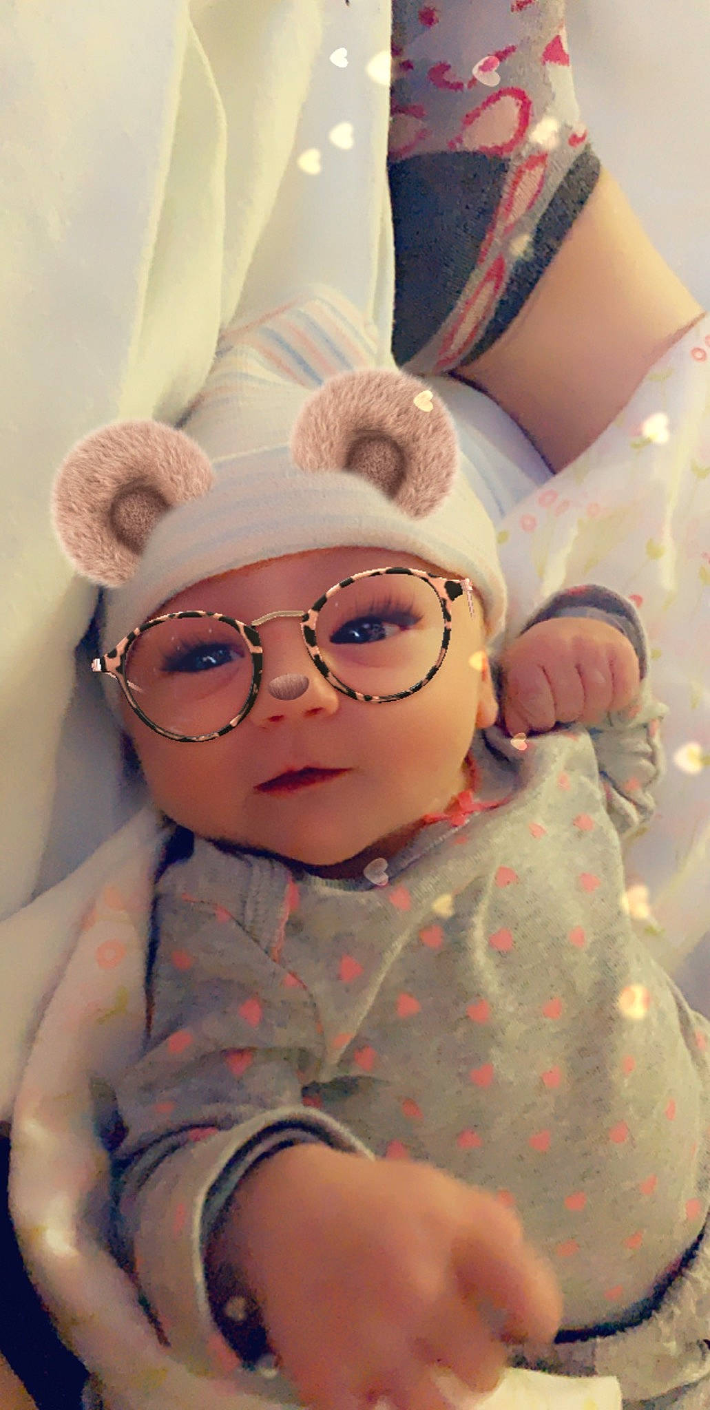 Emmalynn joined the competition — help win amazing prizes! baby, child, glasses, headwear, person, toddler