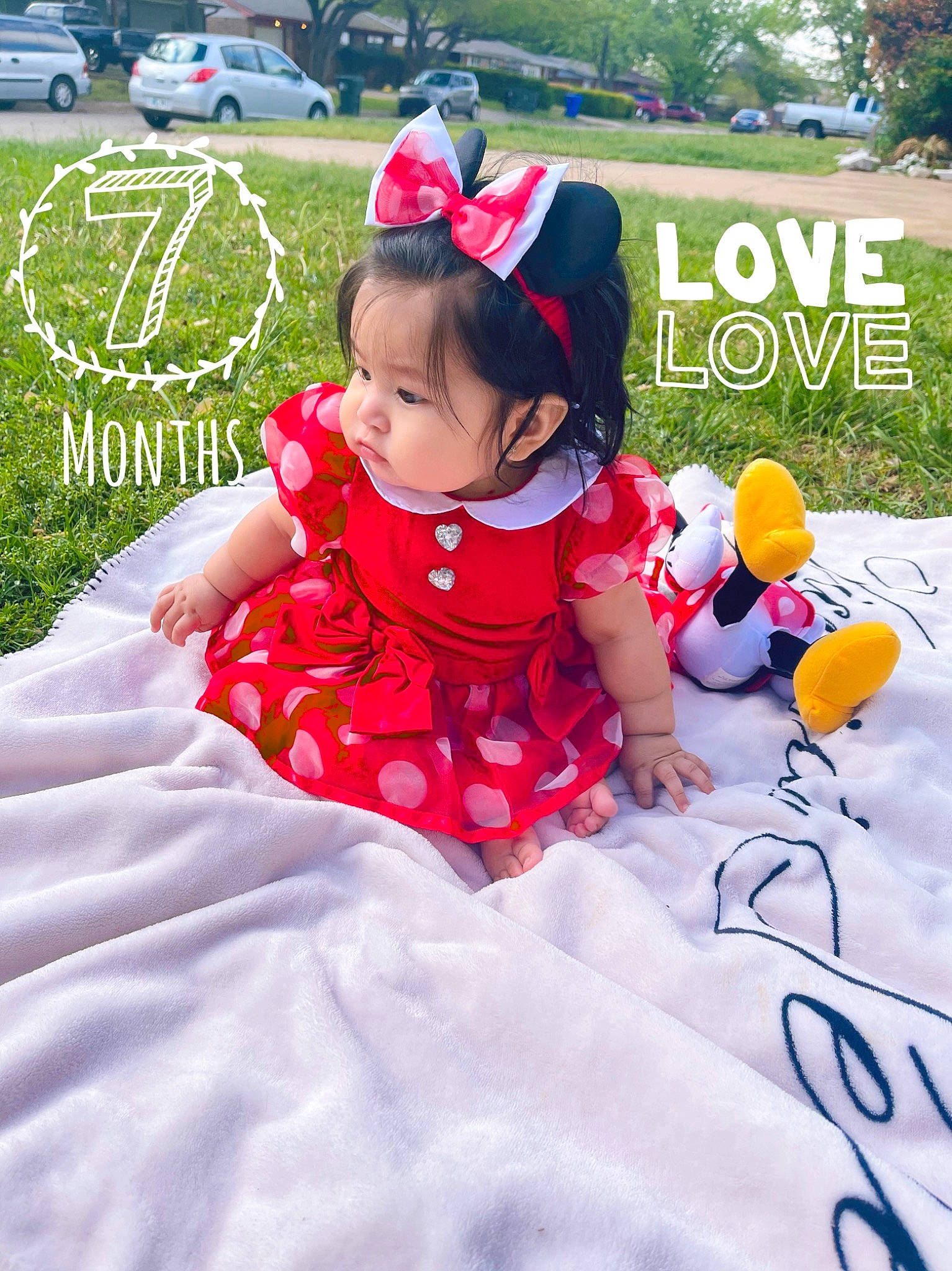 Amber joined the competition — help win amazing prizes! baby_toddler_clothing, baseball_cap, cap, child, clothing, dress, event, fun, grass, happy, headgear, leisure, magenta, person, picnic, pink, plant, recreation, toddler, toy