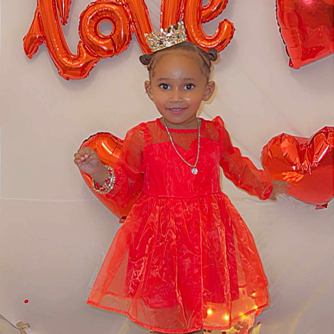 Rylee joined the competition — help win amazing prizes! accessories, balloon, birthdaycake, cake, child, clothing, cream, crown, dessert, dress, face, female, formalwear, girl, head, jewelry, necklace, person, photography, portrait