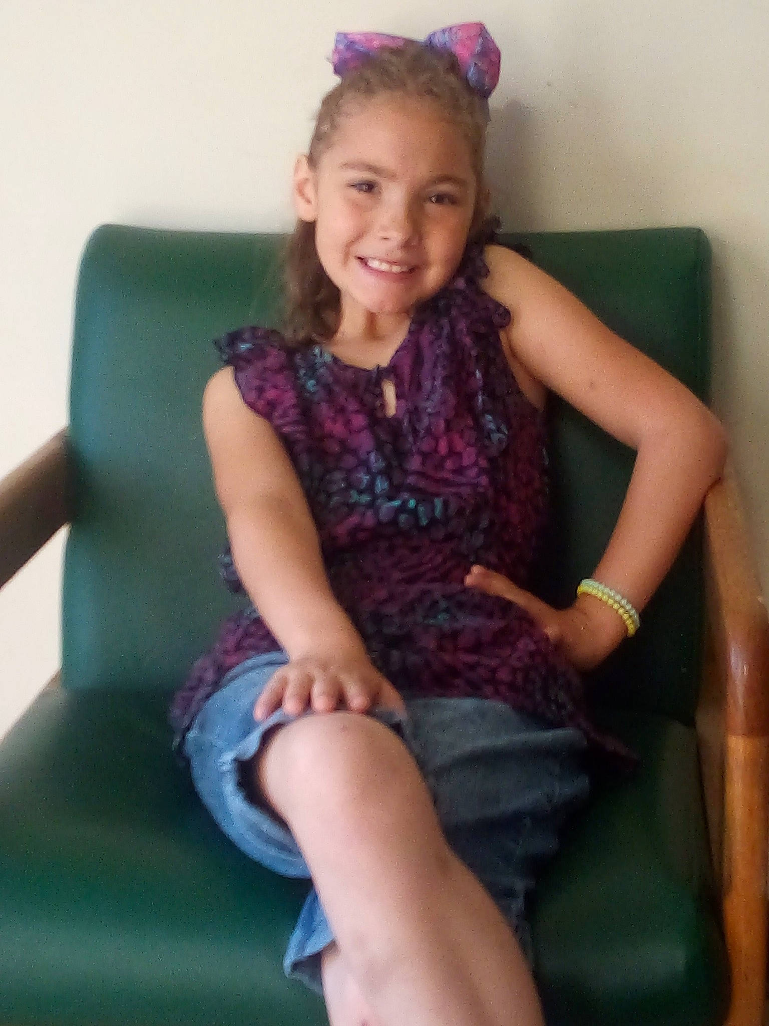 Alyssia joined the competition — help win amazing prizes! arm, blond, ear, finger, furniture, hair, hairstyle, headgear, human_body, human_leg, joint, joy, lady, leg, long_hair, neck, person, pigtail, purple, shoulder