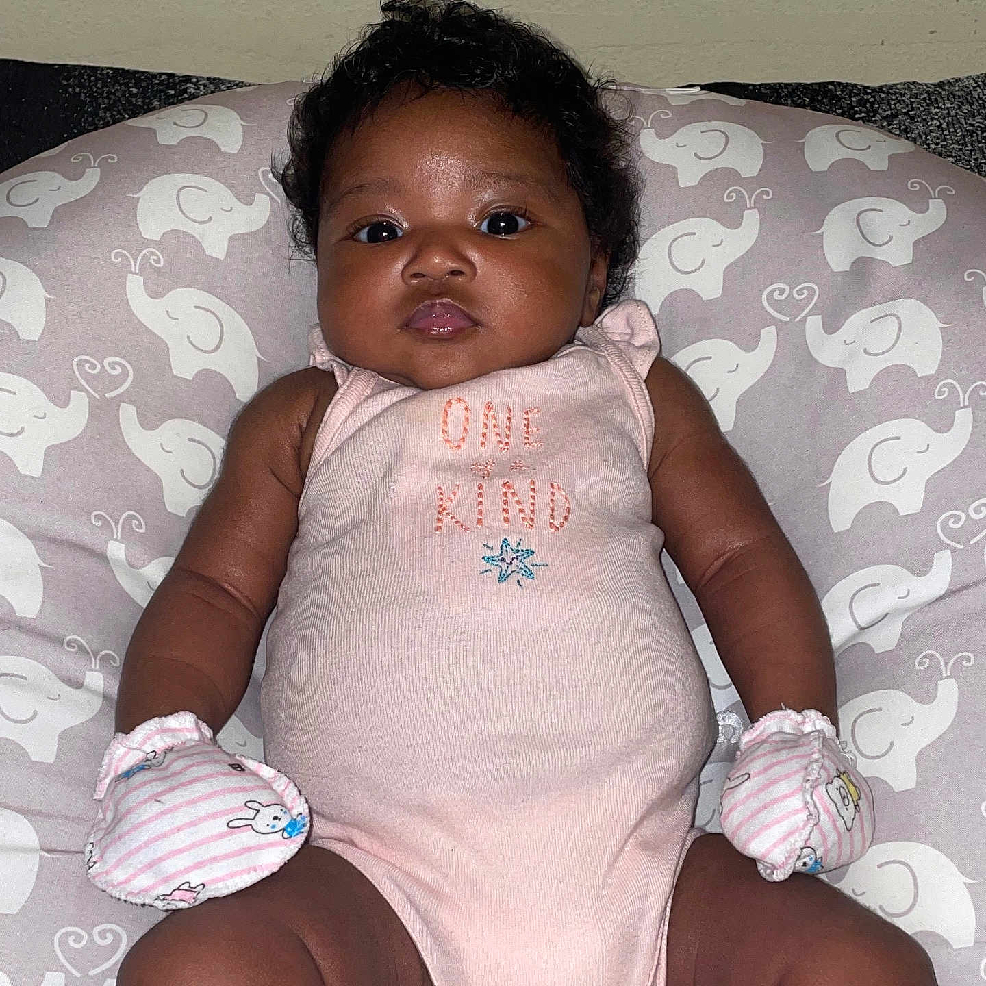 Lasondra joined the competition — help win amazing prizes! baby, bed, bodypart, clothing, couch, cushion, diaper, face, finger, furniture, glove, hand, head, homedecor, newborn, person, photography, portrait, sitting, t_shirt