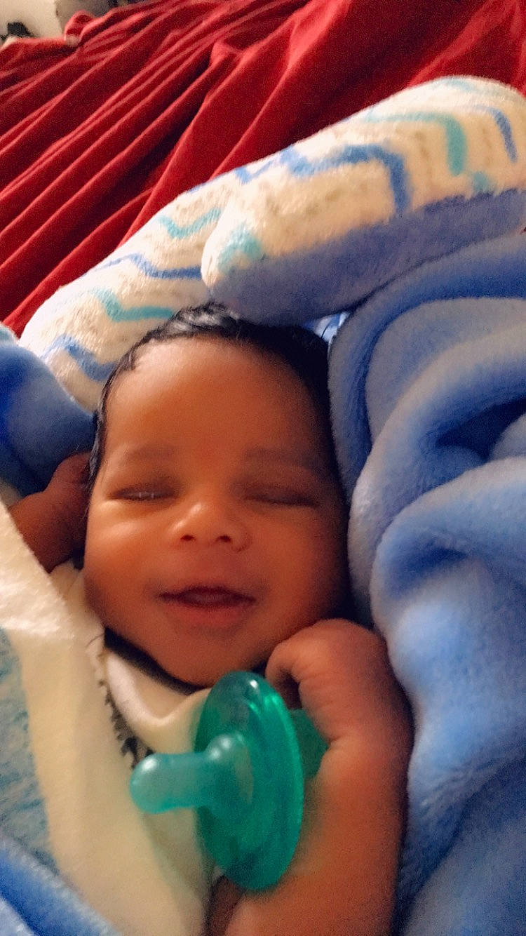 Kyrin joined the competition — help win amazing prizes! baby, baby_products, bedtime, blue, cheek, child, eye, face, head, mouth, nose, person, product, skin, smile, textile, toddler