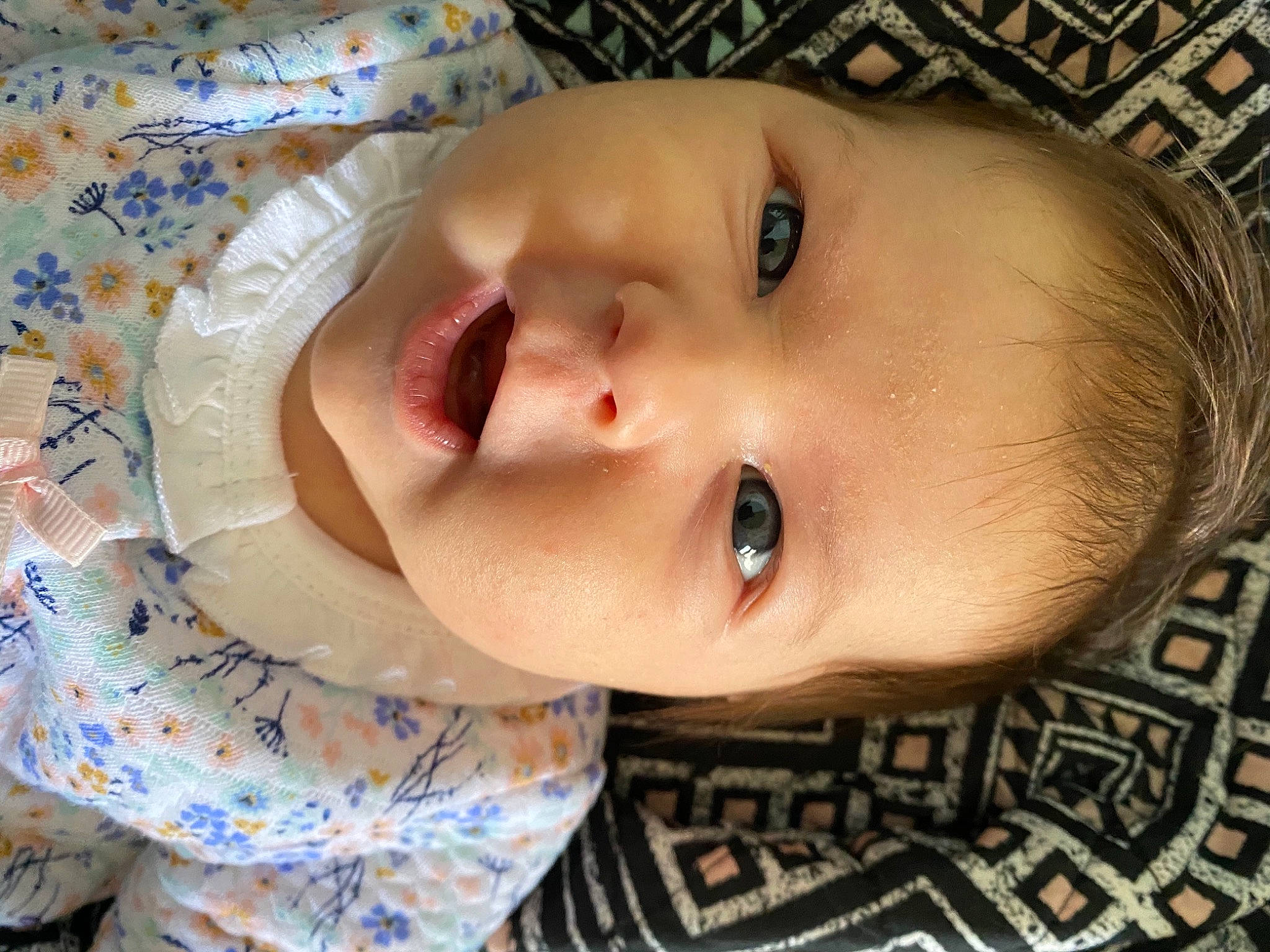 June joined the competition — help win amazing prizes! baby, cheek, child, chin, close_up, eyebrow, eyelash, forehead, happy, iris, lip, mouth, neck, nose, pattern, person, portrait_photography, skin, smile, toddler