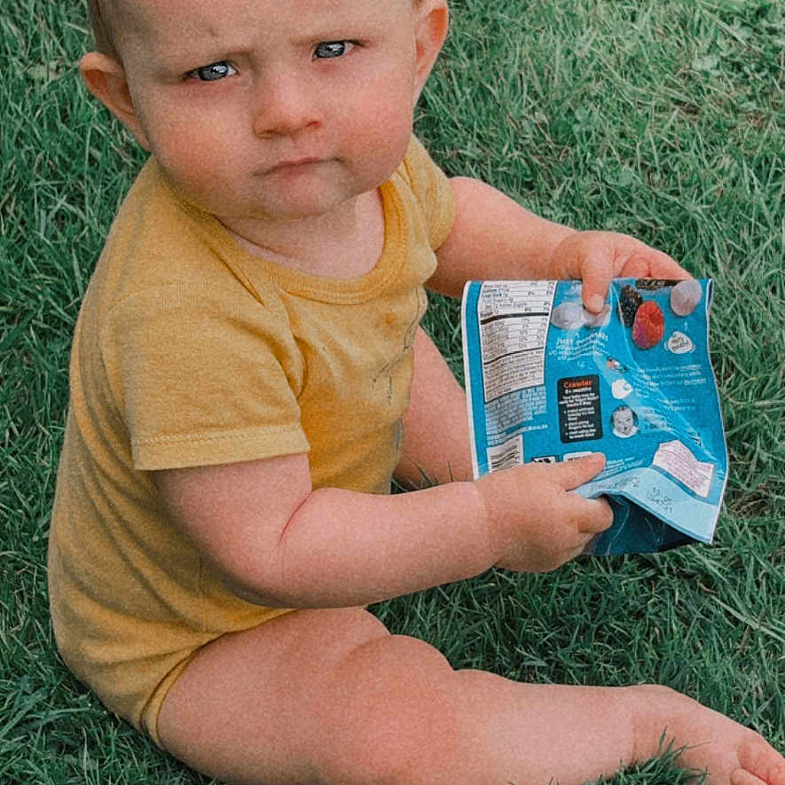 Kash joined the competition — help win amazing prizes! baby, baseball, baseballglove, bodypart, clothing, creditcard, face, finger, glove, grass, hand, head, lawn, outdoors, person, photography, plant, portrait, sport, t_shirt