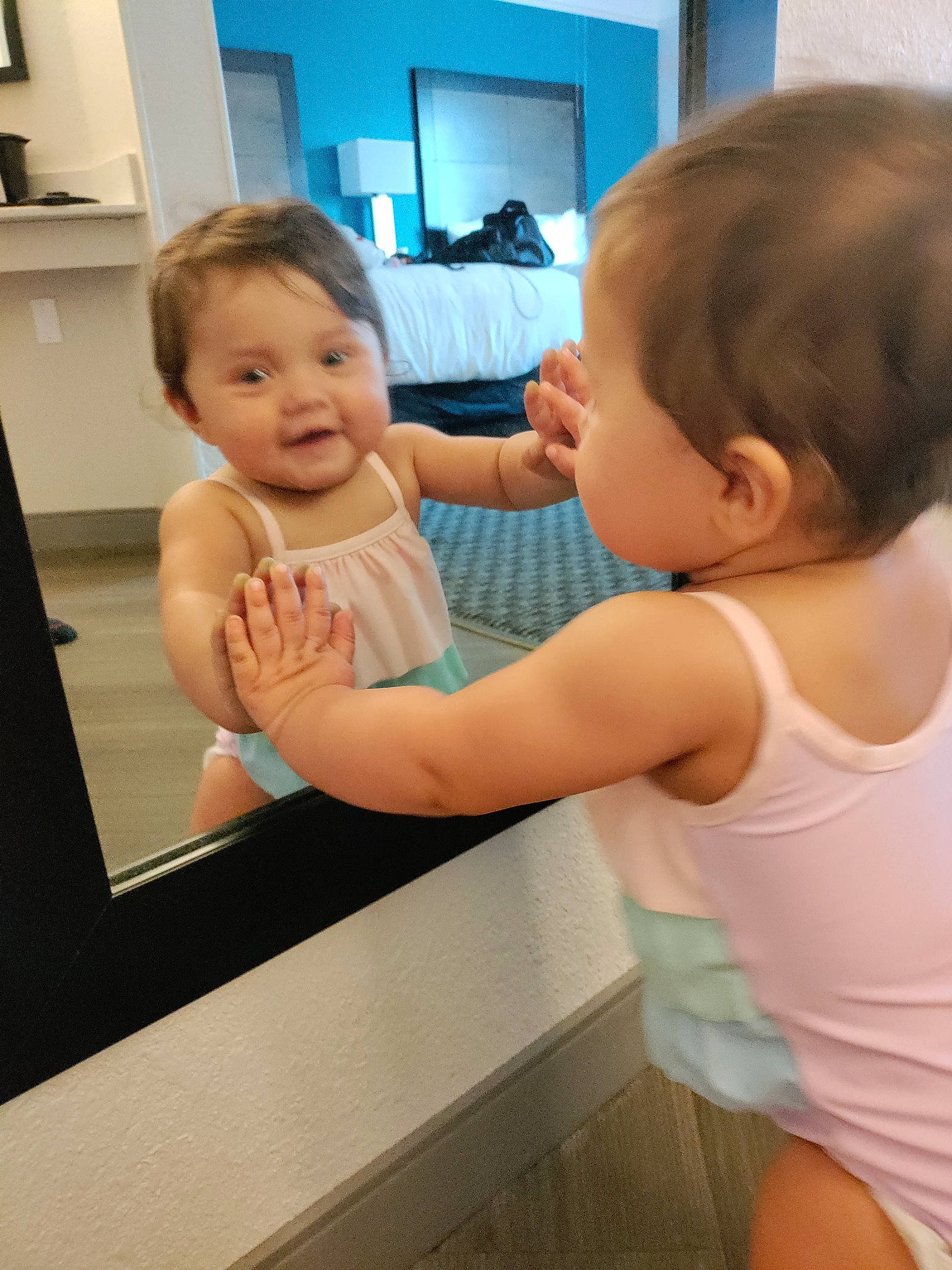 Mariella joined the competition — help win amazing prizes! arm, blue, cheek, facial_expression, finger, fun, gesture, hand, happy, human, human_body, joint, leg, muscle, person, shoulder, skin, sleeve, smile, standing