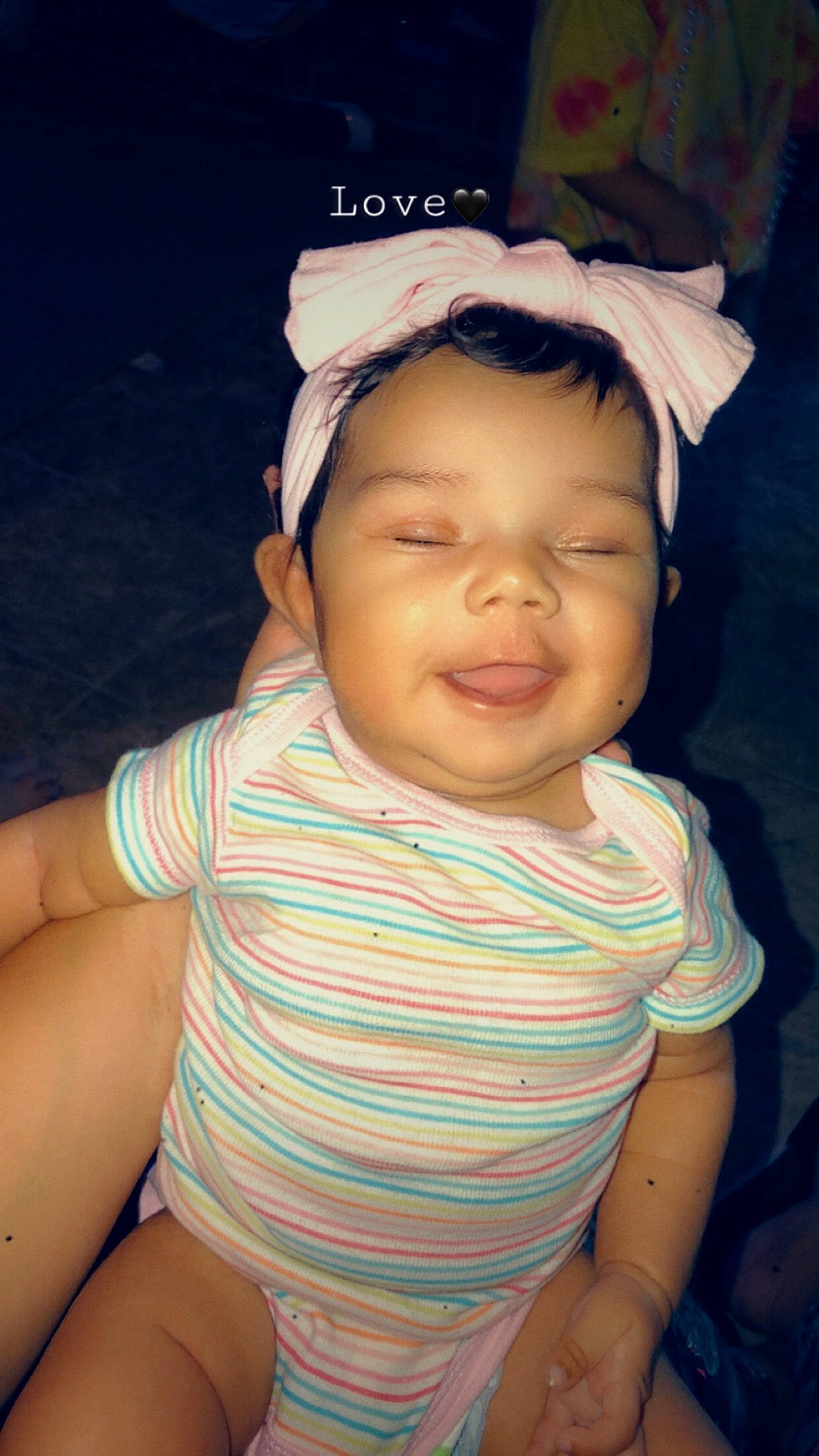 Kaelani joined the competition — help win amazing prizes! baby, cheek, child, chin, cool, eye, face, facial_expression, forehead, fun, happy, head, headgear, headwear, lip, mouth, nose, person, pink, skin