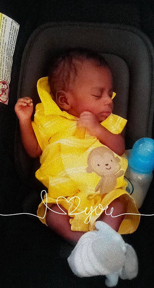 Prieston is registered to the contest to win money with this photo: baby, baby_carriage, baby_products, baby_sleeping, baby_toddler_clothing, cheek, child, comfort, finger, happy, iris, mouth, nail, nose, orange, person, skin, textile, thumb, toddler