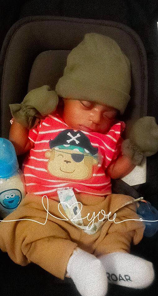 Prieston joined the competition — help win amazing prizes! arm, baby, baby_sleeping, car_seat, cheek, child, comfort, doll, finger, hand, headwear, human_body, linens, mouth, organ, people, person, pink, skin, stuffed_toy